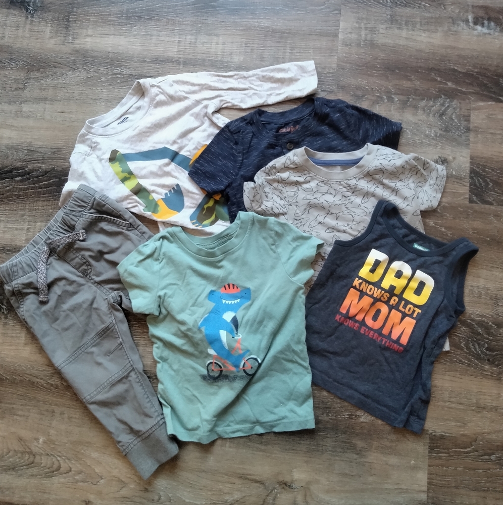 18 Months Toddler Shirts and Pant Bundle; Cat and Jack, Old Navy, Garanimal